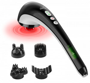 Snailax Cordless Back Massager with Handheld Percussion